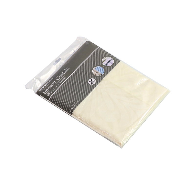 Shower Curtain Plastic with Hook 183x183cm