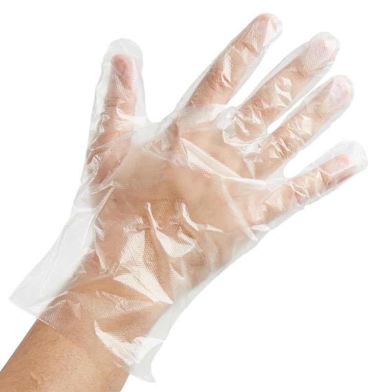 Disposable Plastic Gloves Clear Multi Purpose 100pcs
