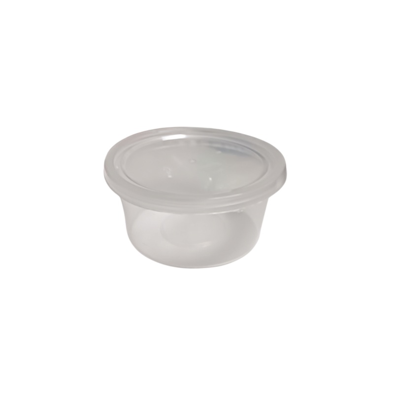 200ml Disposable Sauce Tubs with Lids 25pack