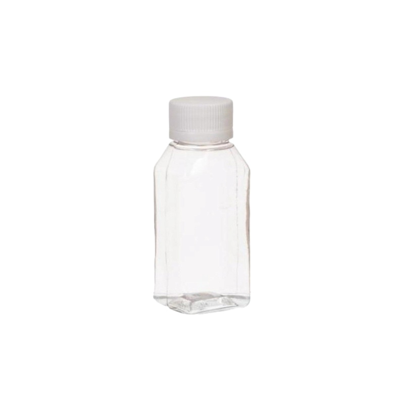 50ml PVC Plastic Bottle Clear Rectangular