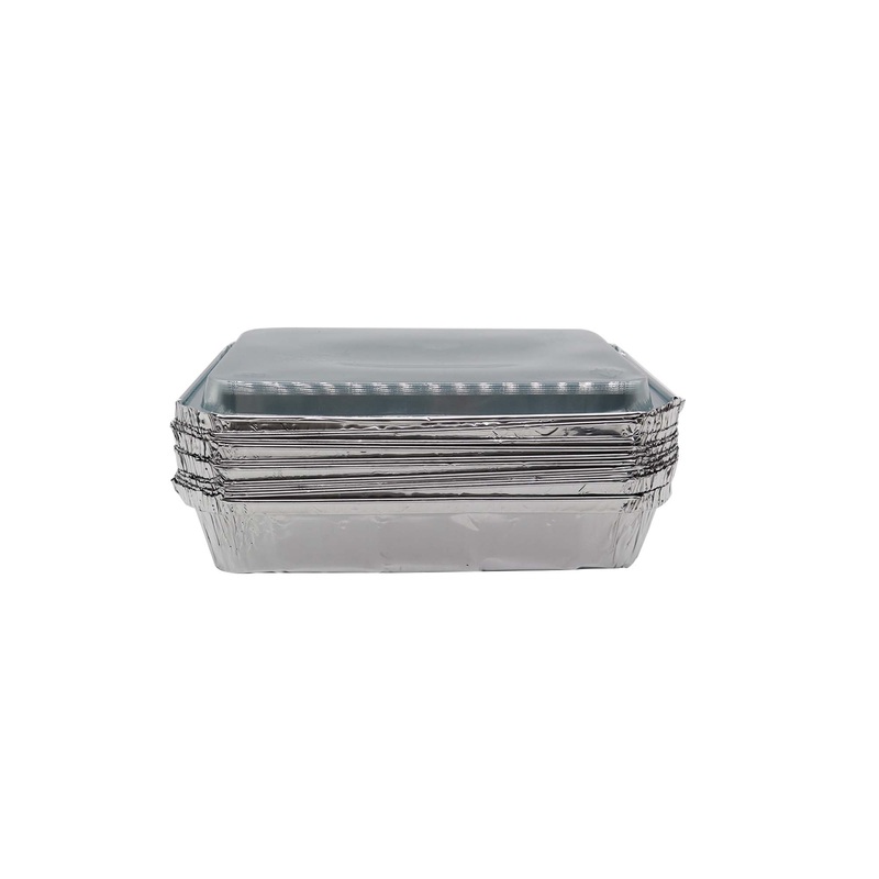 Aluminum Foil Tub – Lunch Meal Container Takeaway 4093P with Clear Lid FG-409PD 1pc