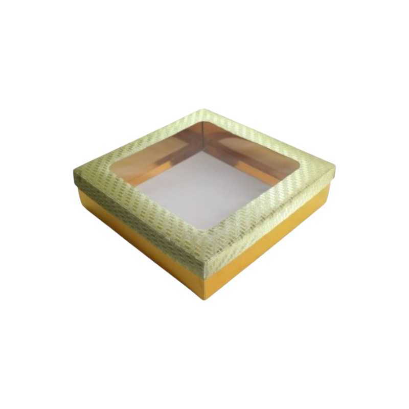 Gift Biscuit Paper Box Gold 20x20x5cm XPP306