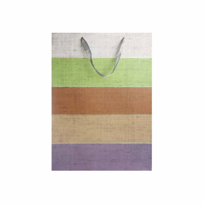 Gift Paper Bag  Colour Stripes 18x23cm Small