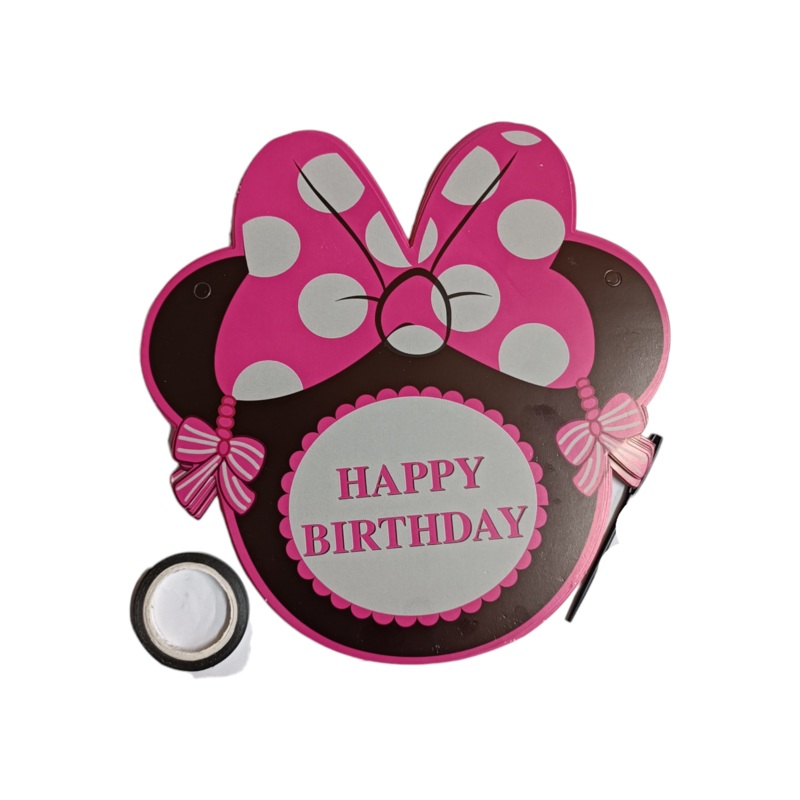Disney Minnie Mouse Happy Birthday Banner 15pcs