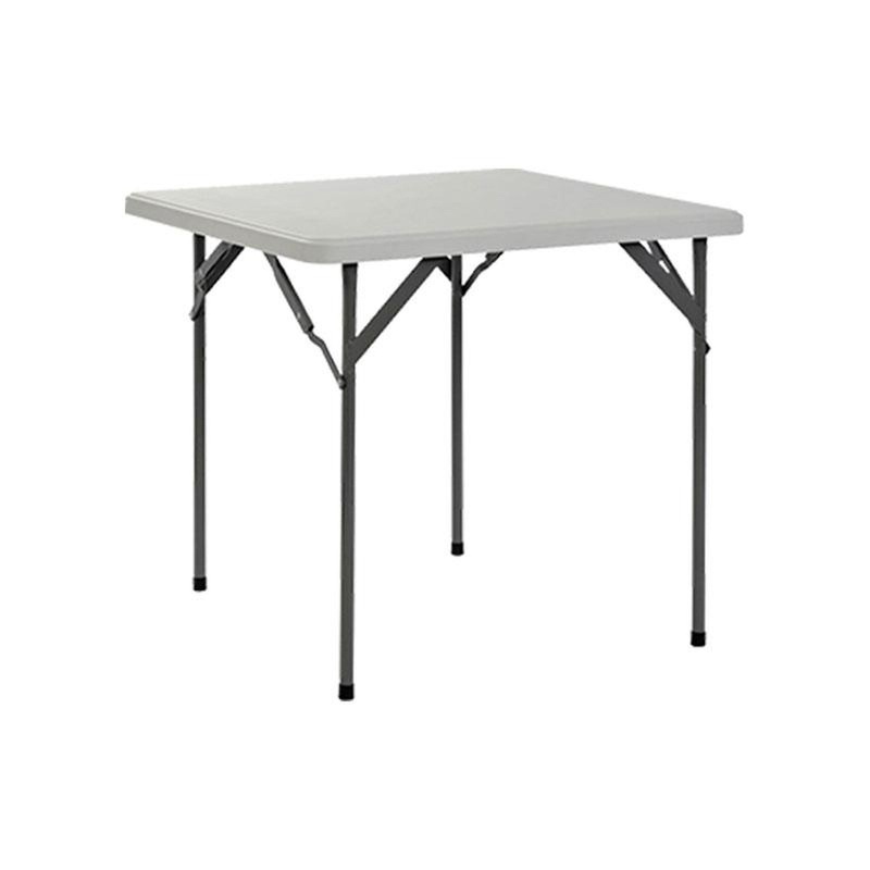 Folding Plastic Table Square White 86cm – Picnic Table