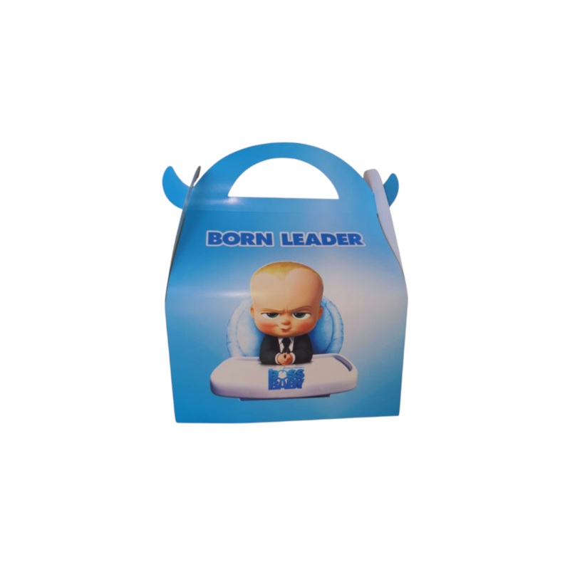 Party Paper Box Boss Baby Blue 10pcs 16x9x9cm