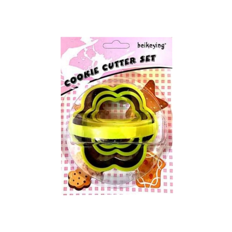 Plastic Biscuit Mould Cookie Cutter Set 3pack
