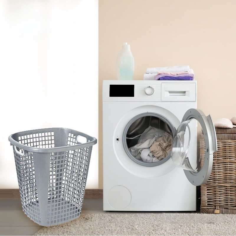 Plastic Laundry Basket 50cm Slotted Linen Bin 10006