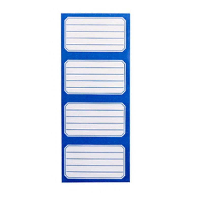 Self Adhesive Blue Border Labels – Kids Books Name Stickers 24s