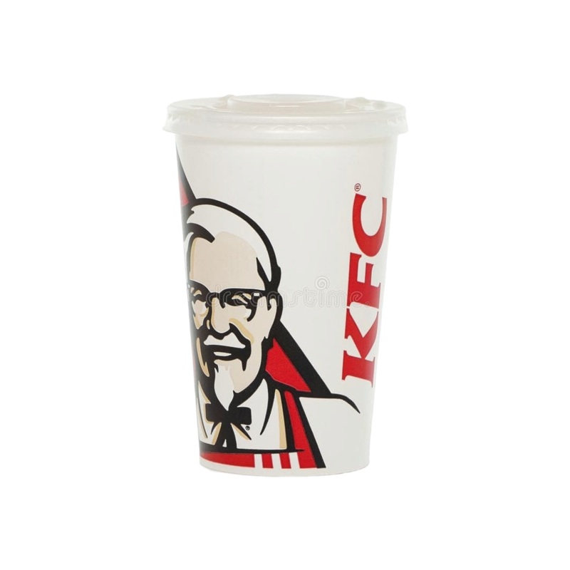 350ml Disposable Paper Cup KFC Print 5s – Kraft Paper Cup