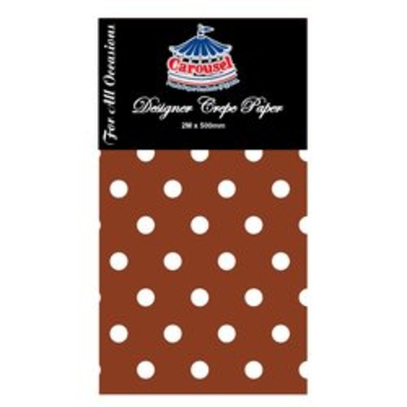 Crepe Paper Polka Dot Color 500mmx2m CAP2