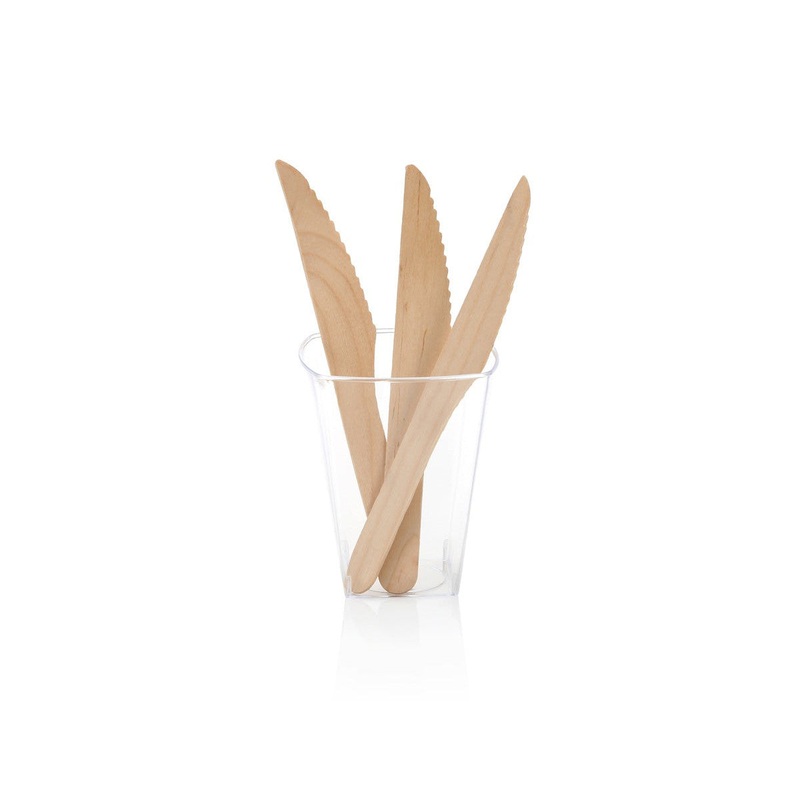 Disposable Wooden Cutlery Knife 160mm 25pack