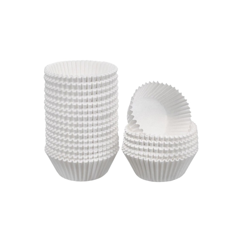 Muffin Cupcake Liner Cases White S14 100pack