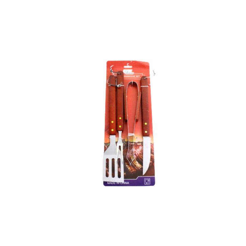BBQ Braai Utensil Set 4pc XK805