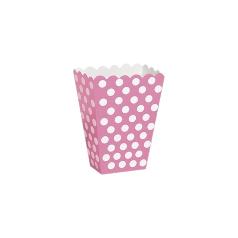 Popcorn Holder Boxes Polka Dot 10pack