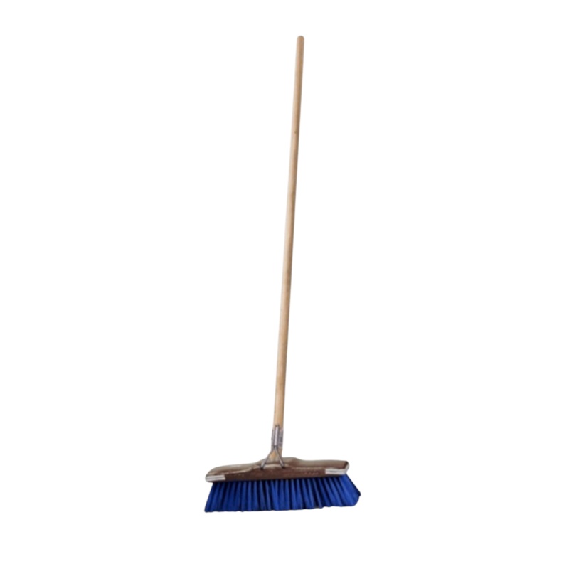 Academy Soft Fibre Broom with Wooden Handle GB1 F13359