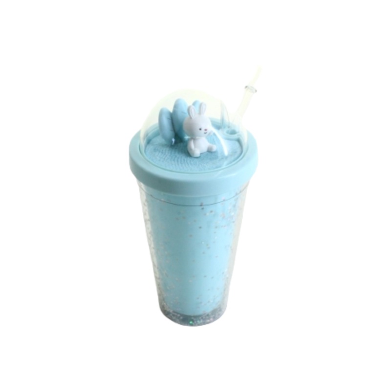 Acrylic Smoothie Tumbler 500ml with Straw and Lid XBOT144