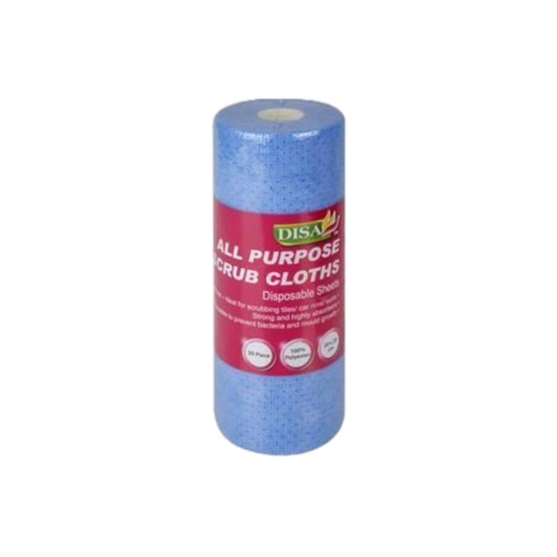 Disa Cleaning Scrub Cloth Roll 20x20cm 30pcs