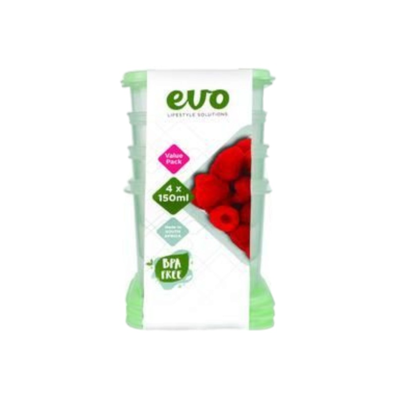 Evo Mini Storage Container 150ml 4pack