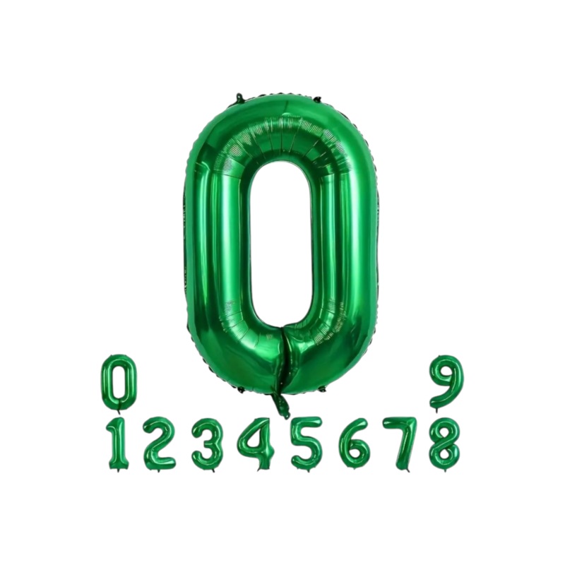 Foil Number Balloon 40inch Green