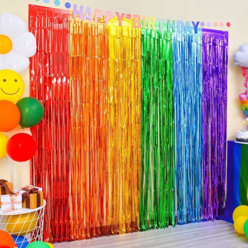 Party Curtain 1.2Mtr Assorted