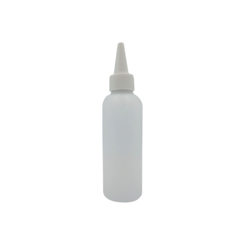 120ml HDPE Plastic Dropper Boston Bottle with White Spout Lid – No Spill Bottle