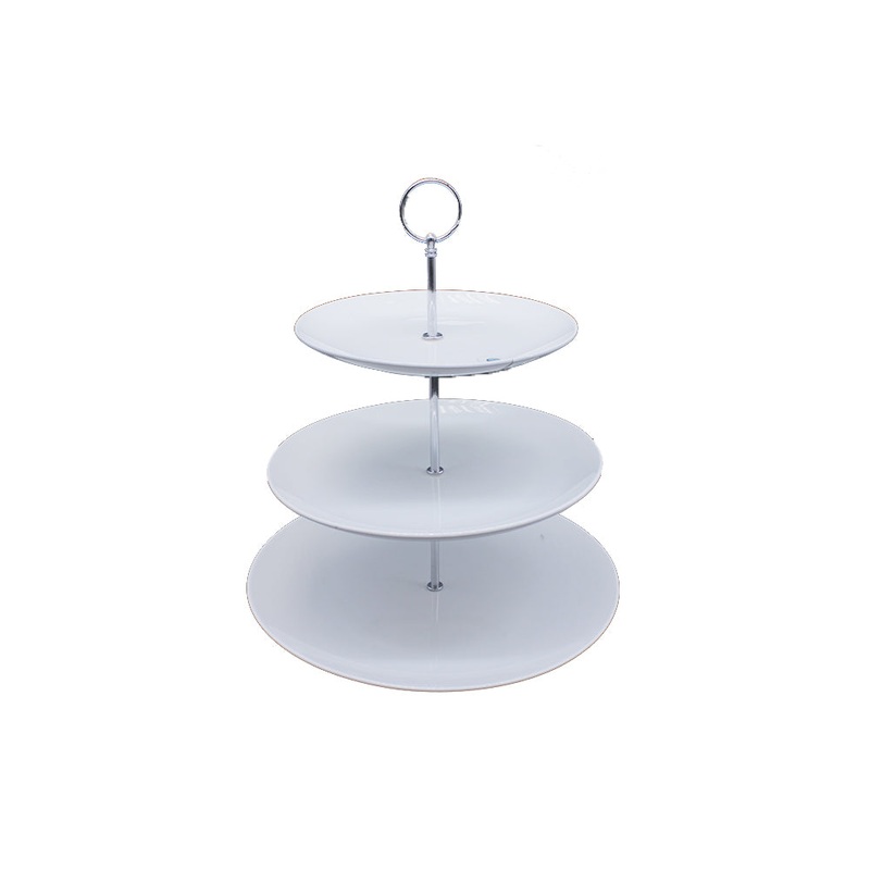3 Tier Patisserie Cake Server Stand Round 20.5×25.5cm