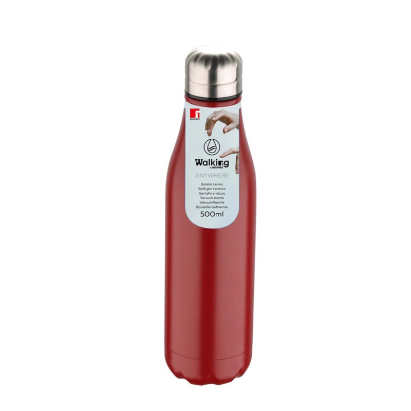 Bergner Sports Vacuum Flask 500ml Red Cola Bottle Stainless Steel SGN2191