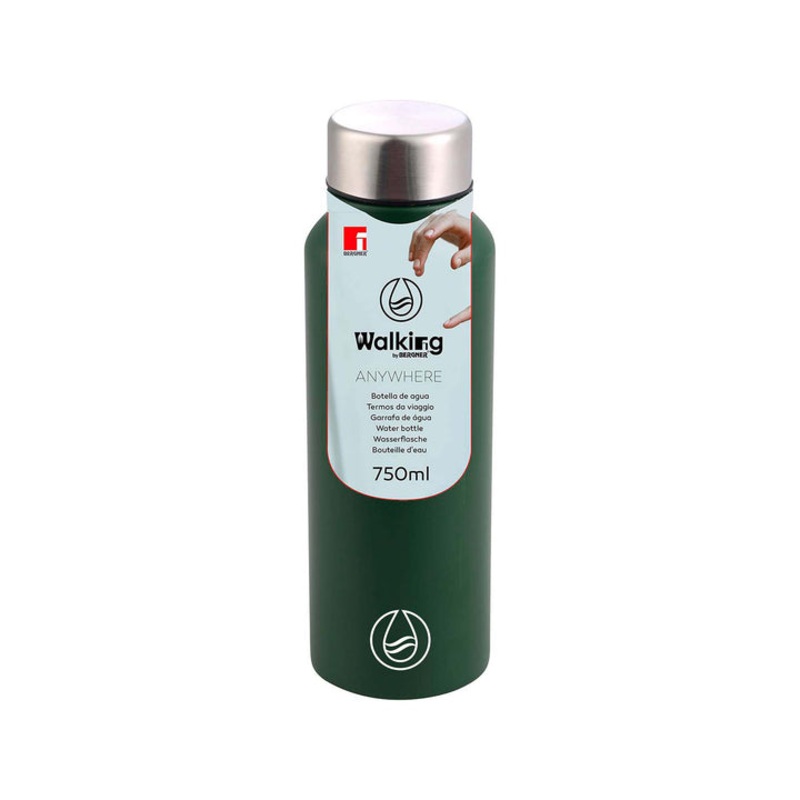 Bergner Vacuum Travel Flask 750ml Stainless Steel Green SGN2183