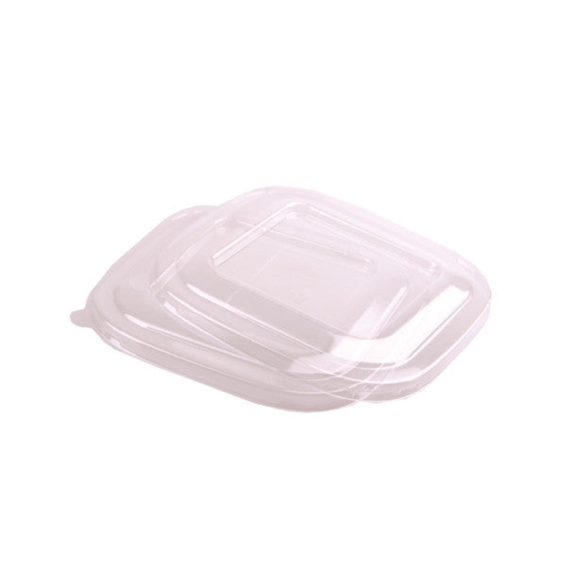 PET Lid for 590ml 20z Microwaveable Square Bowl 10pack