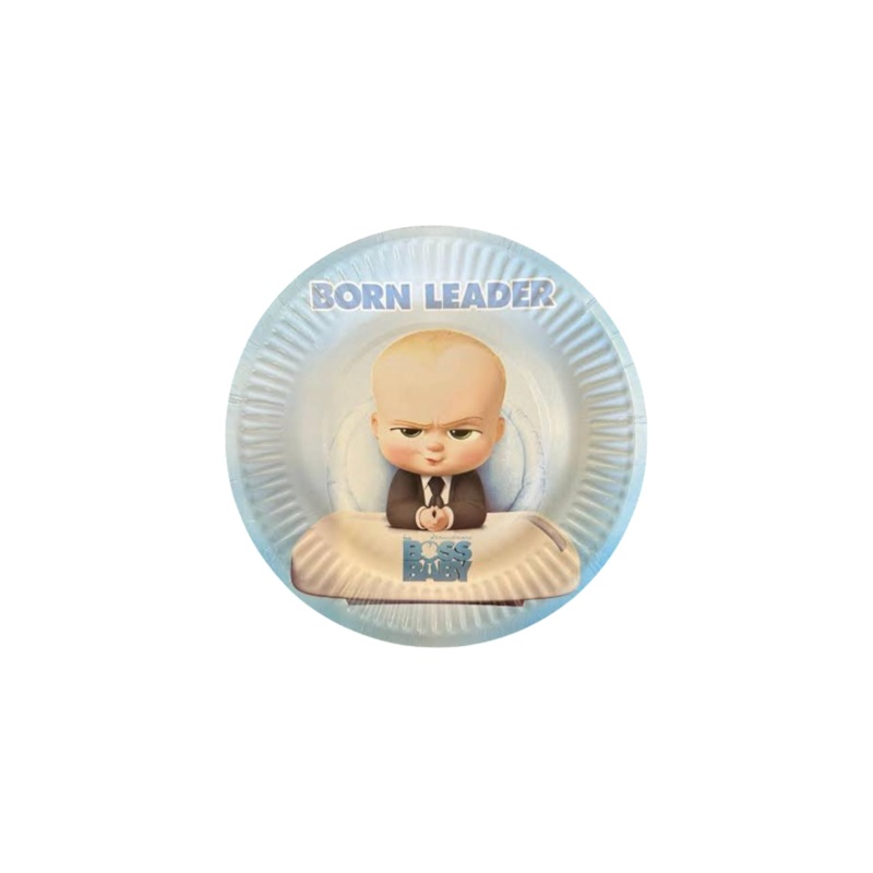 Boss Baby Blue Round Party Paper Plate 7 Inch 10pack