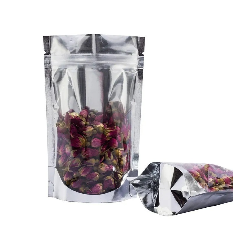 Metalized Zip Lock Pouch Resealable Stand-up Bags 9×15+3cm 100g 10pack