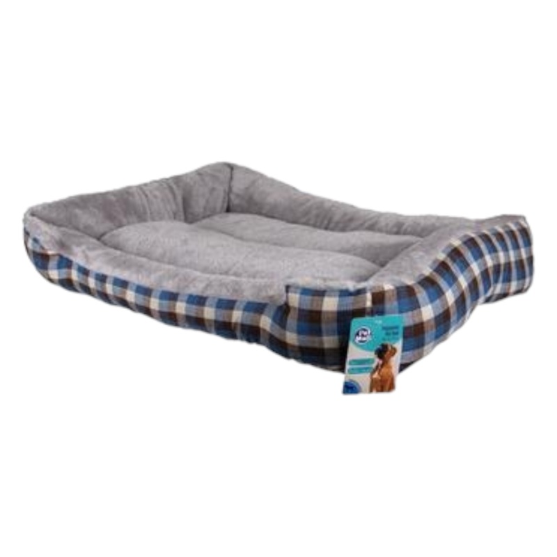 Pet Fur Bed Rectangle 90x70x18cm 1pc