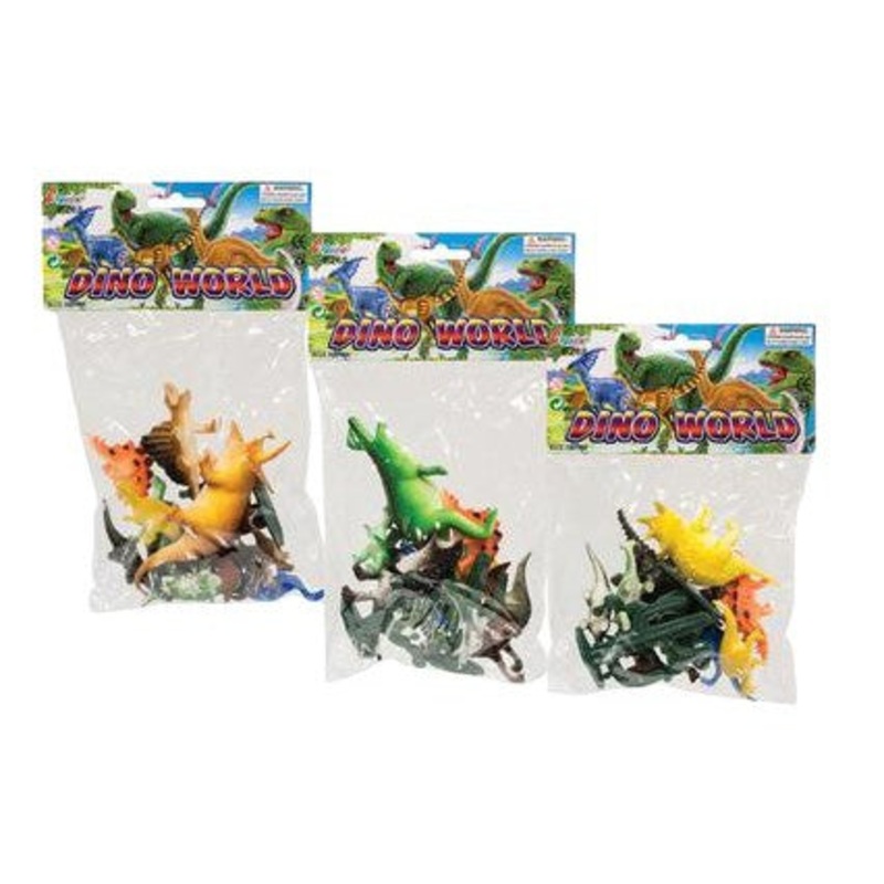 Animal Dinosaur Rubber 12pack 6 to 8cm