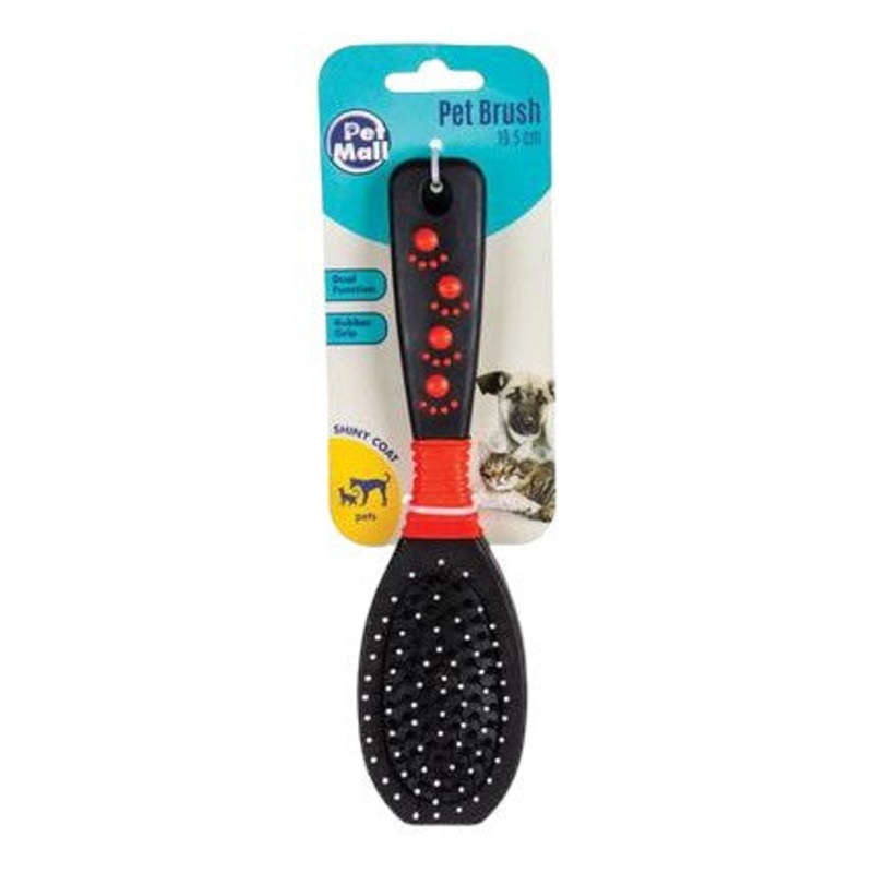 Pet Mall Dog/Cat Brush Rubber 2 Function
