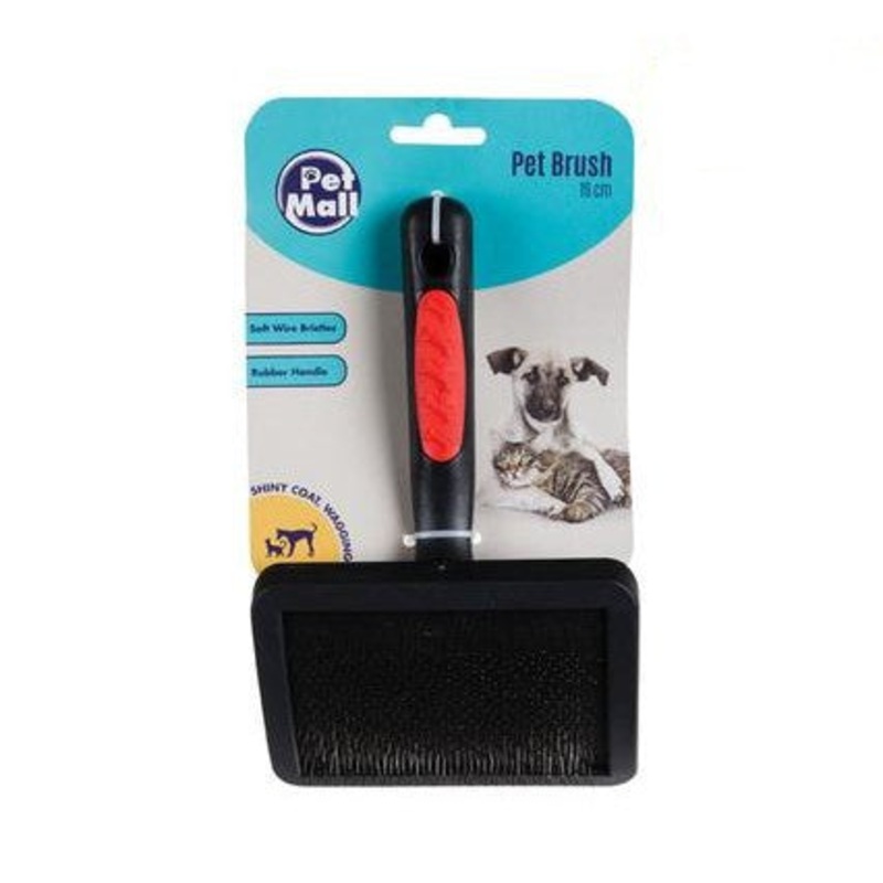 Pet Mall Dog/Cat Brush Rubber Fine Wire