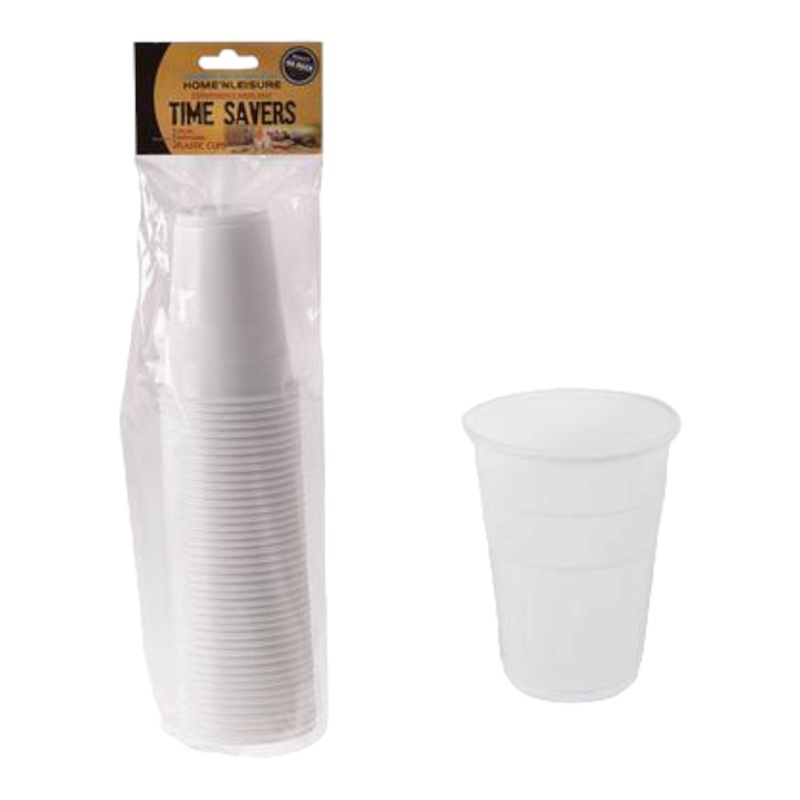 Time Savers 250ml Disposable Picnic Plastic Party Cup 40pack