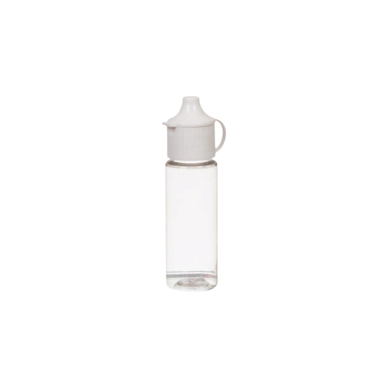 15ml Dropper Bottle Plastic Clear with Flip Ratchet Lid 10pack