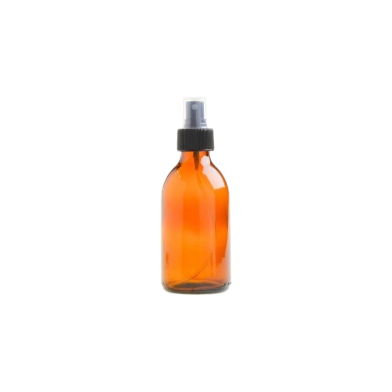 Consol 50ml Glass Generic Amber Bottle Brown with Black Atomiser Mist Pump Lid