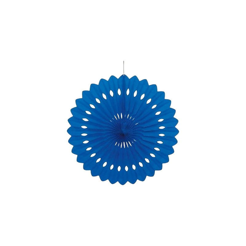 Decorative Chinese Tissue Paper Fan 30cm Solid Color 1pc