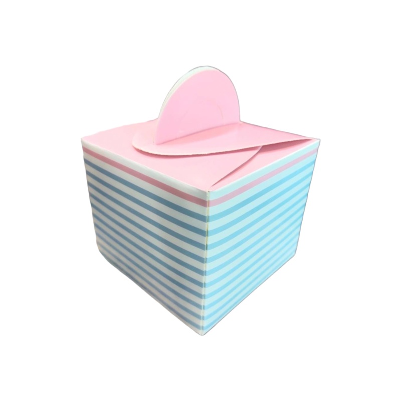 Gift Paper Box Stripes 9.5×9.5x8cm 12pack