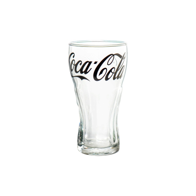 Coke Contour Hiball Glass Tumbler 300ml Black Print Pasabahce 40957