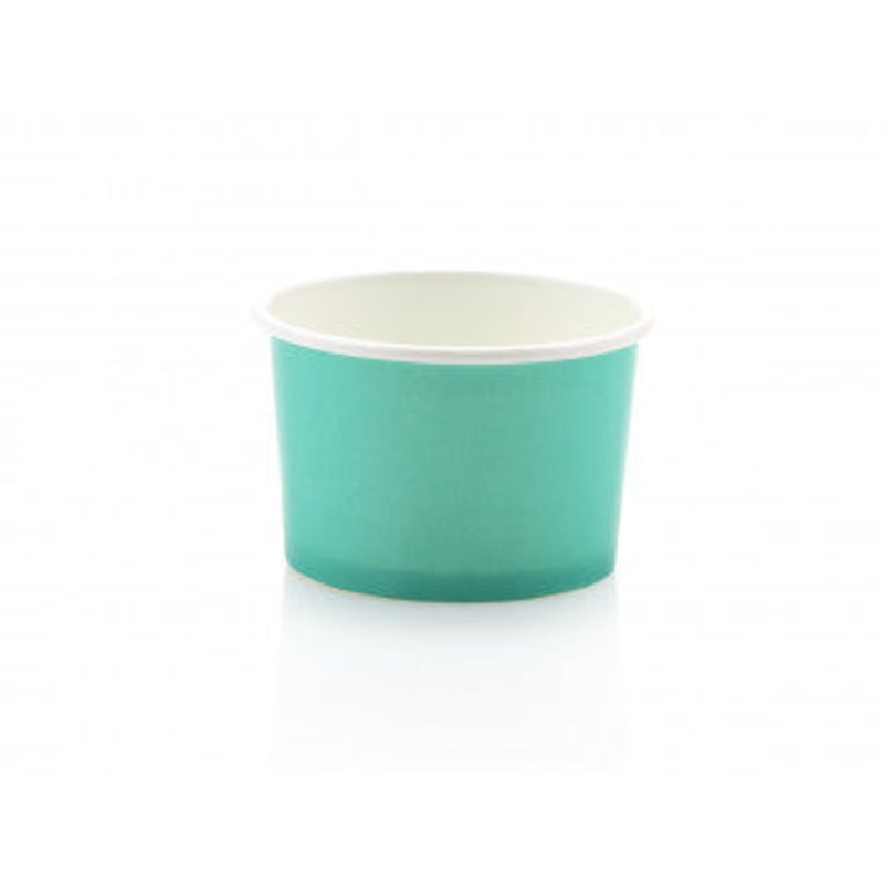 Ice Cream Paper Cups 120ml Pastel Mint Vintage Tubs 10pack