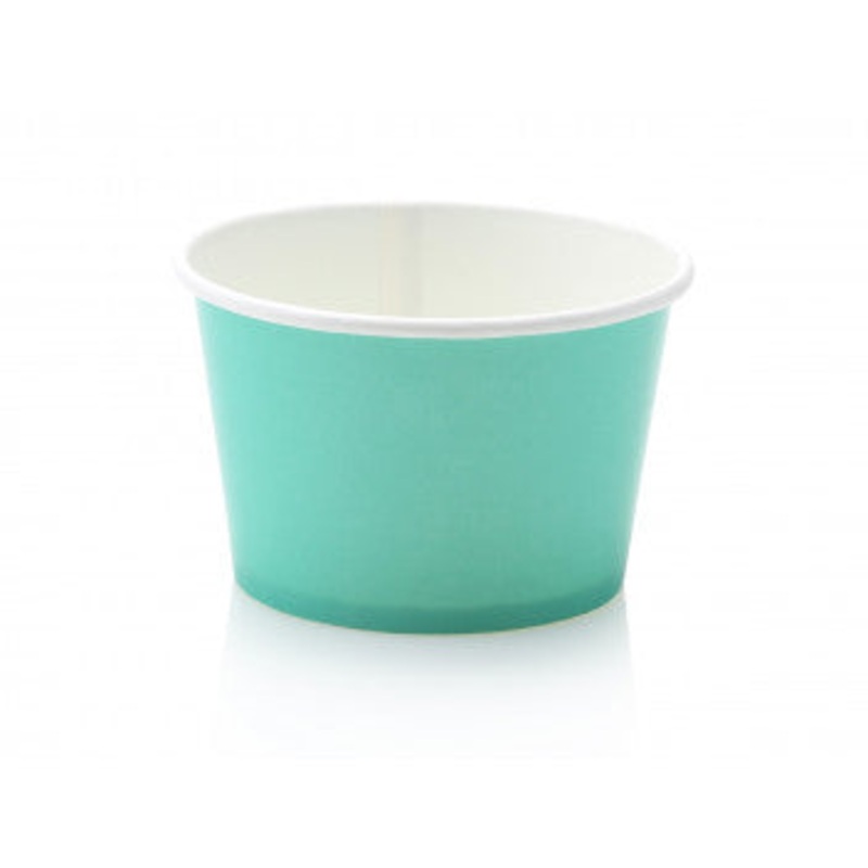 Ice Cream Paper Cups 250ml Pastel Mint Vintage Tubs 10pack