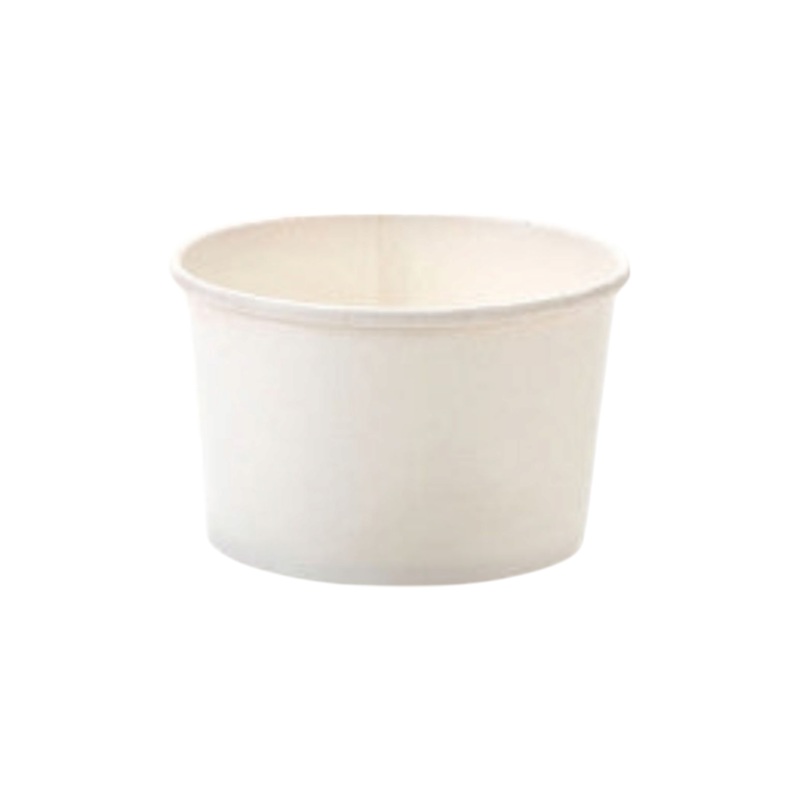 Ice Cream Paper Cups 250ml White Vintage Tubs 10pack