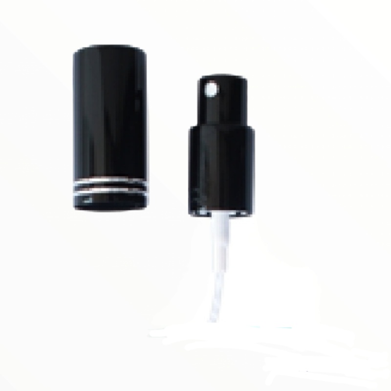 Pump Lid Lux Black with Black Over Cap 18/410