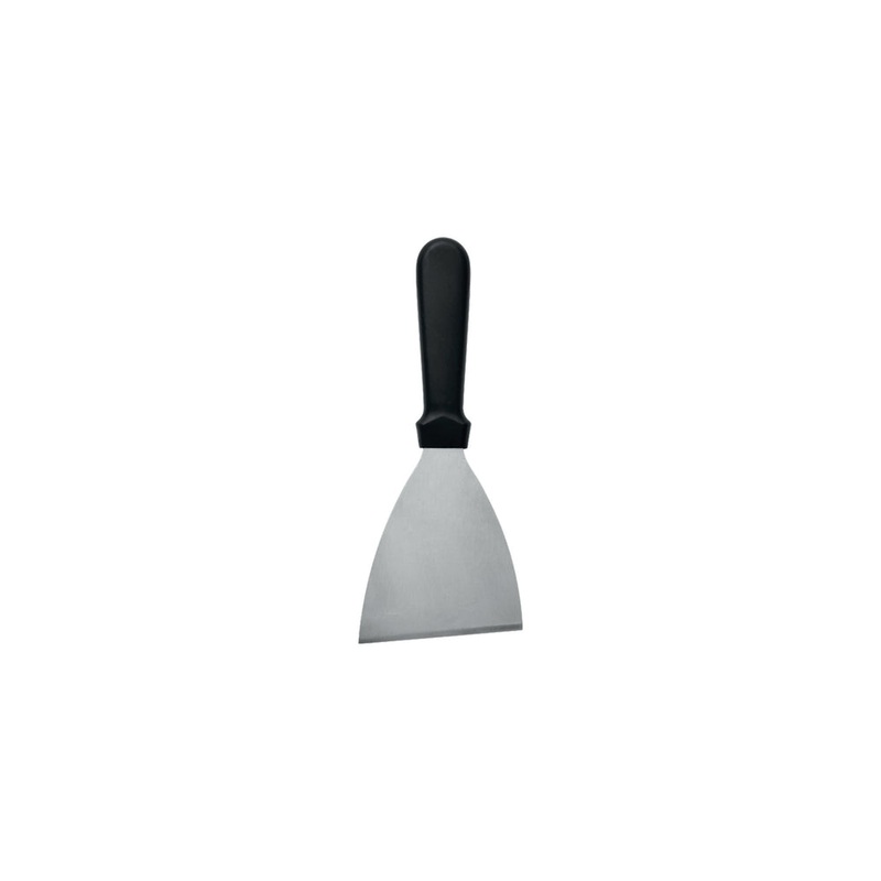 Regent Scraper Angled Griddle Stainless Steel with Black PP Handle 31034