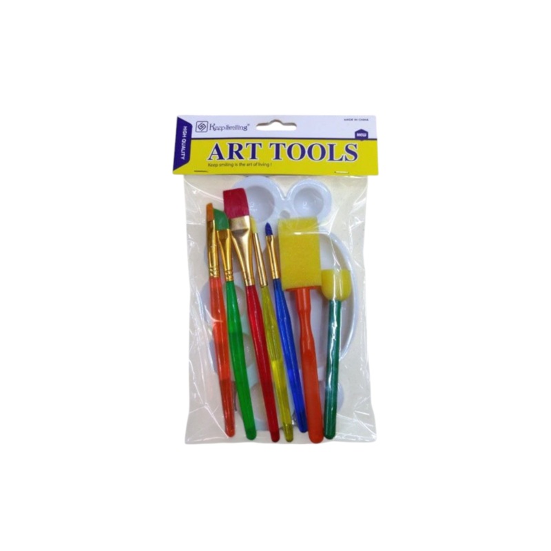 Art Tools Paint Dish Brush Set