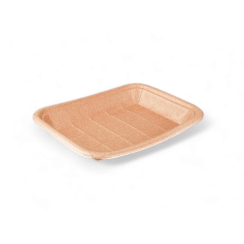 Kraft Paper Deli Food Flat Tray 205mmx141mm 5pack
