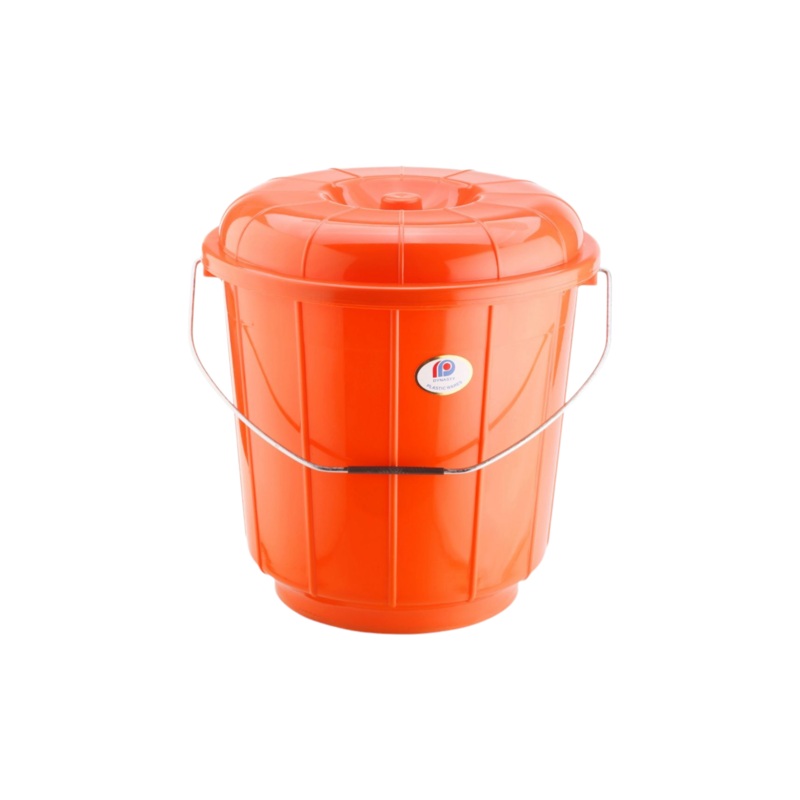 20L Plastic Bucket with Lid &  Steel Handle 120WL